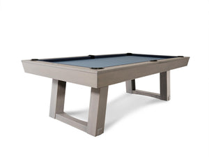 “Bowie” 7FT & 8FT POOL TABLE (Satin Pewter Finish) By Doc & Holliday - Dining Top Option