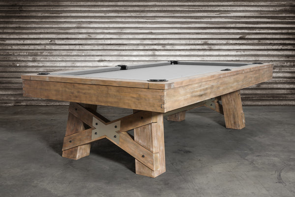 “GEORGIA” 7FT & 8FT POOL TABLE (Natural Finish) By Nixon Billiards - Dining Top Option