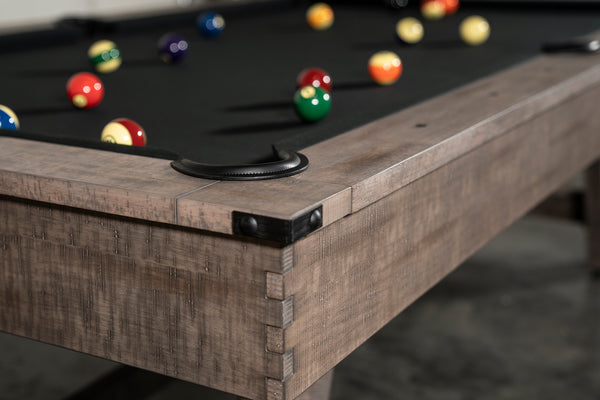 “Hunter” 7FT & 8FT POOL TABLE (Antique Finish - Wood Legs) Dining Top Option By Nixon Billiards