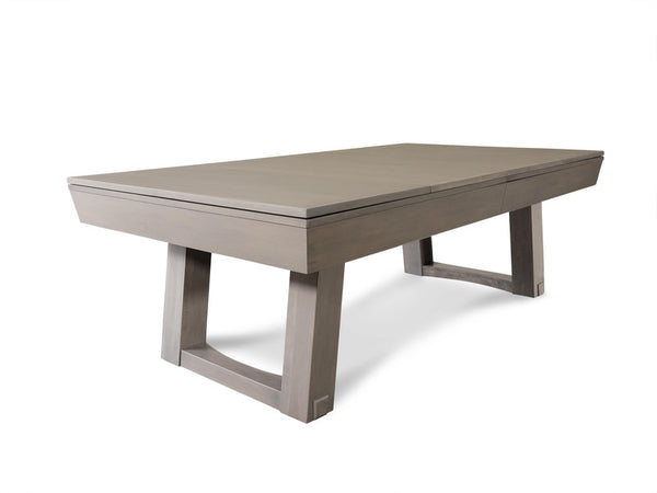 “Bowie” 7FT & 8FT POOL TABLE (Satin Pewter Finish) By Doc & Holliday - Dining Top Option