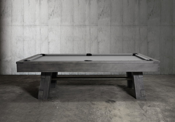 “GEORGIA” 7FT & 8FT POOL TABLE (Gray Finish) By Nixon Billiards - Dining Top Option