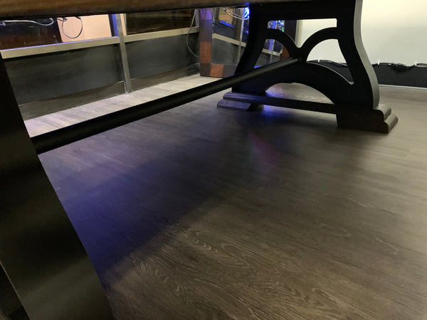 “EPOQUE” 7FT & 8FT POOL TABLE - (Charcoal Finish) Dining Top Option