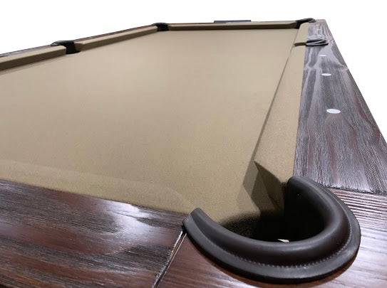 “RUSTIC” 8FT POOL TABLE (Brown Or Grey Finish) Dining Top Option