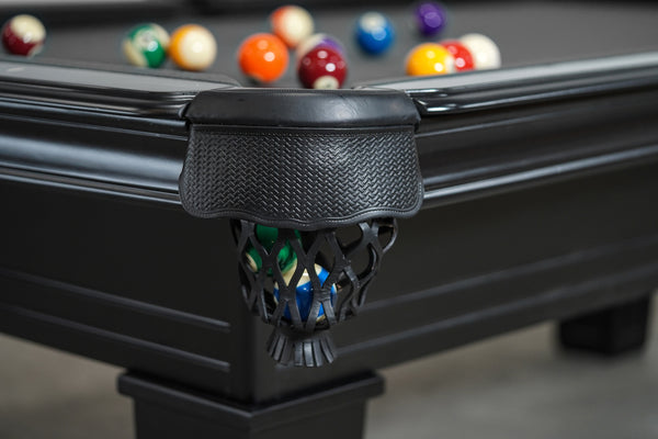 “Executive” 8FT POOL TABLE (Black Finish)