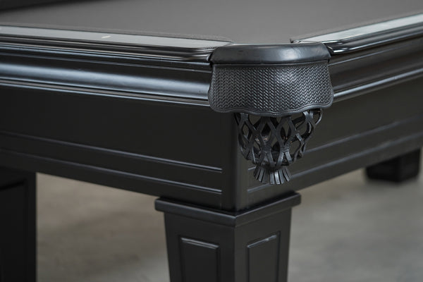 “Executive” 8FT POOL TABLE (Black Finish)