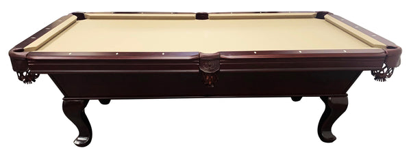 “TAIL FIN” 7FT & 8FT POOL TABLE (Cherry Or Mahogany Finish)