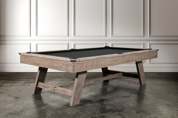 “Hunter” 7FT & 8FT POOL TABLE (Antique Finish - Wood Legs) Dining Top Option By Nixon Billiards