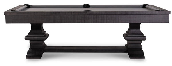 “Renaissance” 7FT & 8FT POOL TABLE (Distressed Black) By Nixon Billiards - Dining Top Option