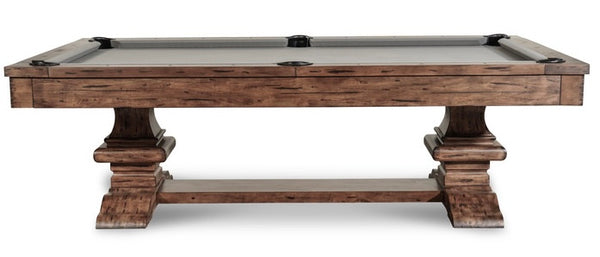 “Renaissance” 7FT & 8FT POOL TABLE (Distressed Brown) By Nixon Billiards