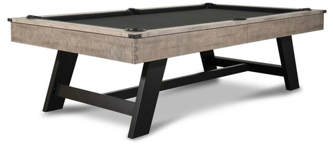 “Hunter” 7FT & 8FT POOL TABLE (Antique Finish - Metal Legs) Dining Top Option By Nixon Billiards