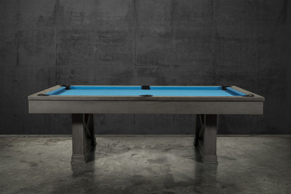 “STABLE” 7FT & 8FT POOL TABLE (Dark Grey Finish) Dining Top Option