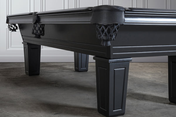 “Executive” 8FT POOL TABLE (Black Finish)