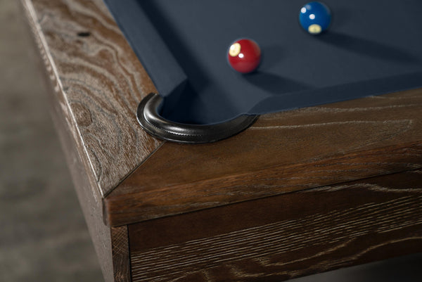 “VENTURE” 7FT & 8FT POOL TABLE (Brown Wash Finish) Dining Top Option