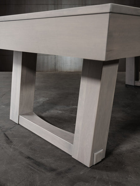 “Bowie” 7FT & 8FT POOL TABLE (Satin Pewter Finish) By Doc & Holliday - Dining Top Option
