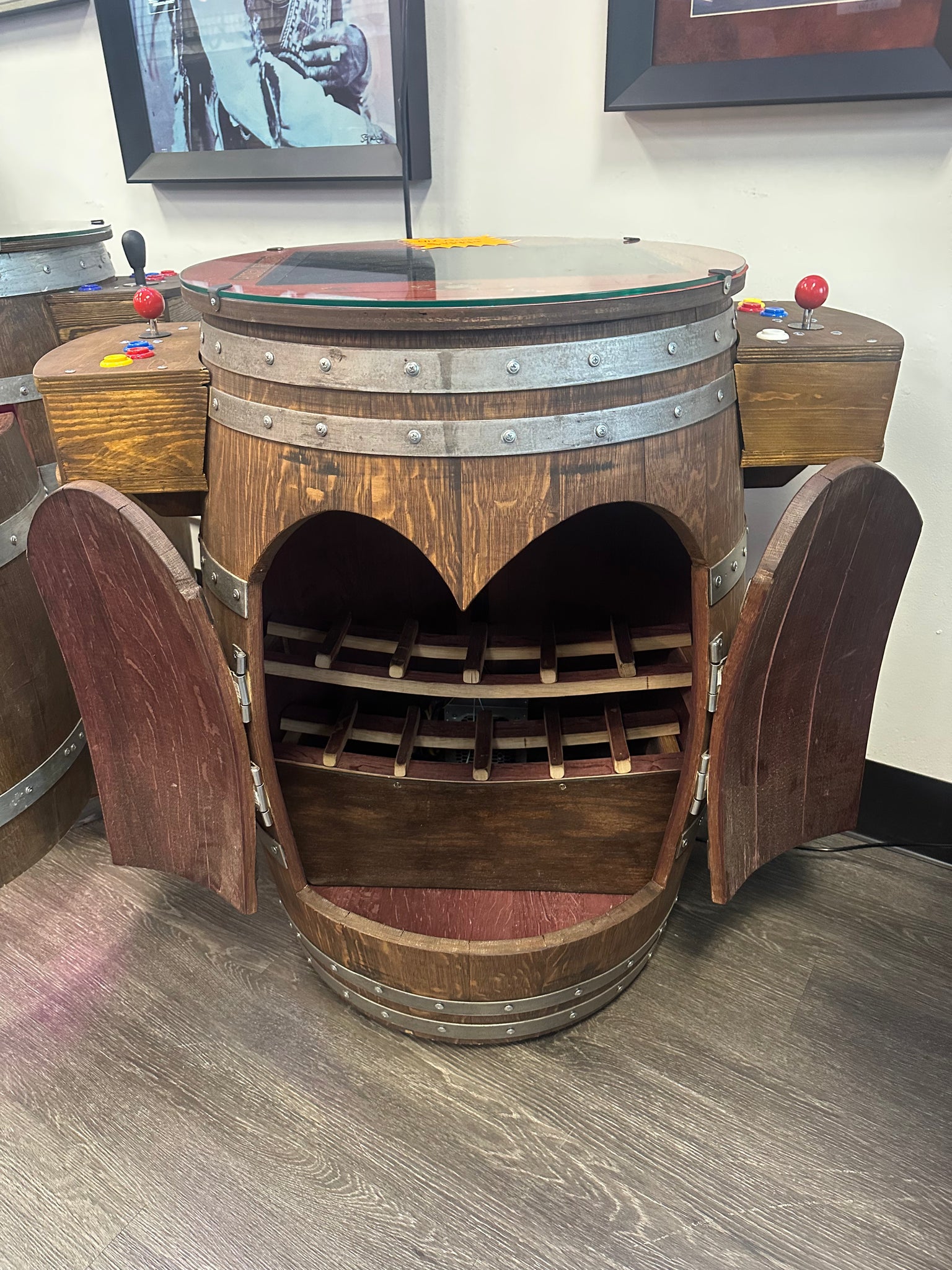 Custom Wine Barrel Arcade