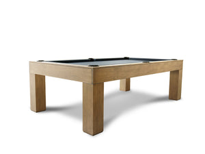 “THE NATURAL” 7FT & 8FT POOL TABLE (Mushroom Finish) By Doc & Holliday - Dining Top Option