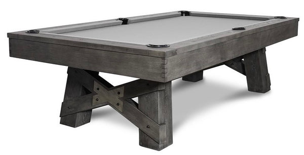 “GEORGIA” 7FT & 8FT POOL TABLE (Gray Finish) By Nixon Billiards - Dining Top Option
