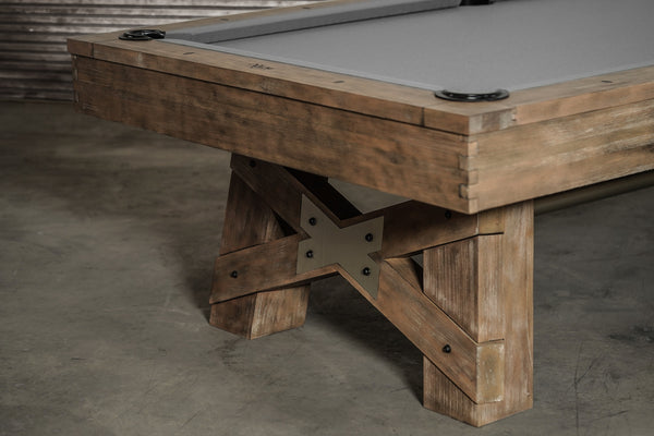 “GEORGIA” 7FT & 8FT POOL TABLE (Natural Finish) By Nixon Billiards - Dining Top Option