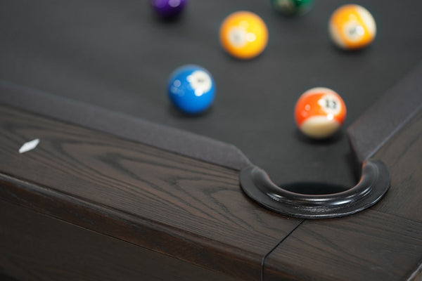 “KAI” 7FT & 8FT POOL TABLE (Waxed Brown Finish) By Nixon Billiards - Dining Top Option