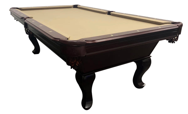 “TAIL FIN” 7FT & 8FT POOL TABLE (Cherry Or Mahogany Finish)