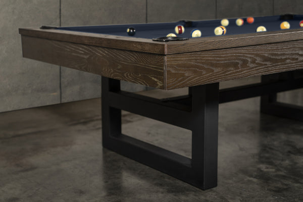 “VENTURE” 7FT & 8FT POOL TABLE (Brown Wash Finish) Dining Top Option