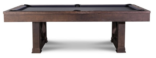 “STABLE” 7FT & 8FT POOL TABLE (Brown Wash Finish) Dining Top Option