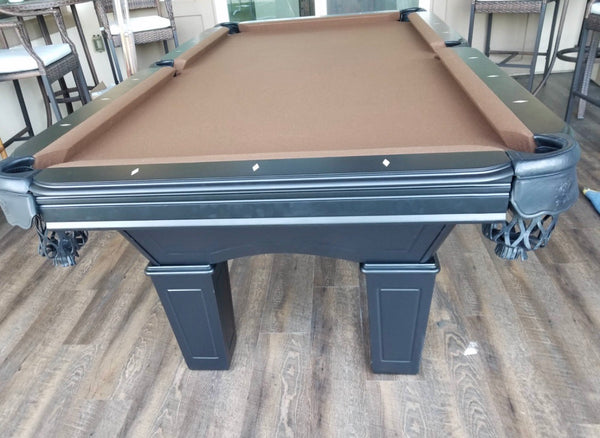 “MEADOW” 7FT & 8FT POOL TABLE (Black Finish)